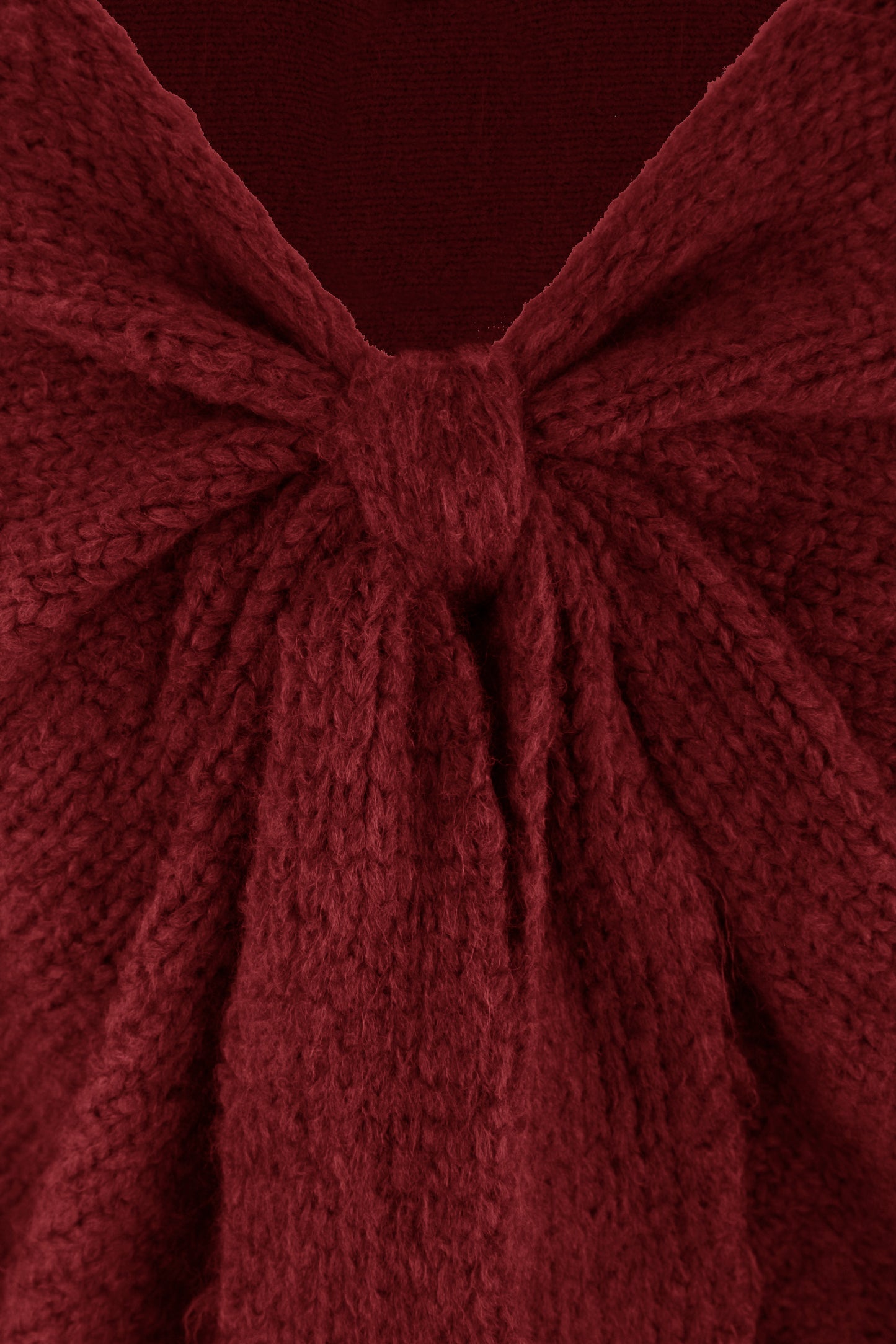 Bow Front Wool Jumper