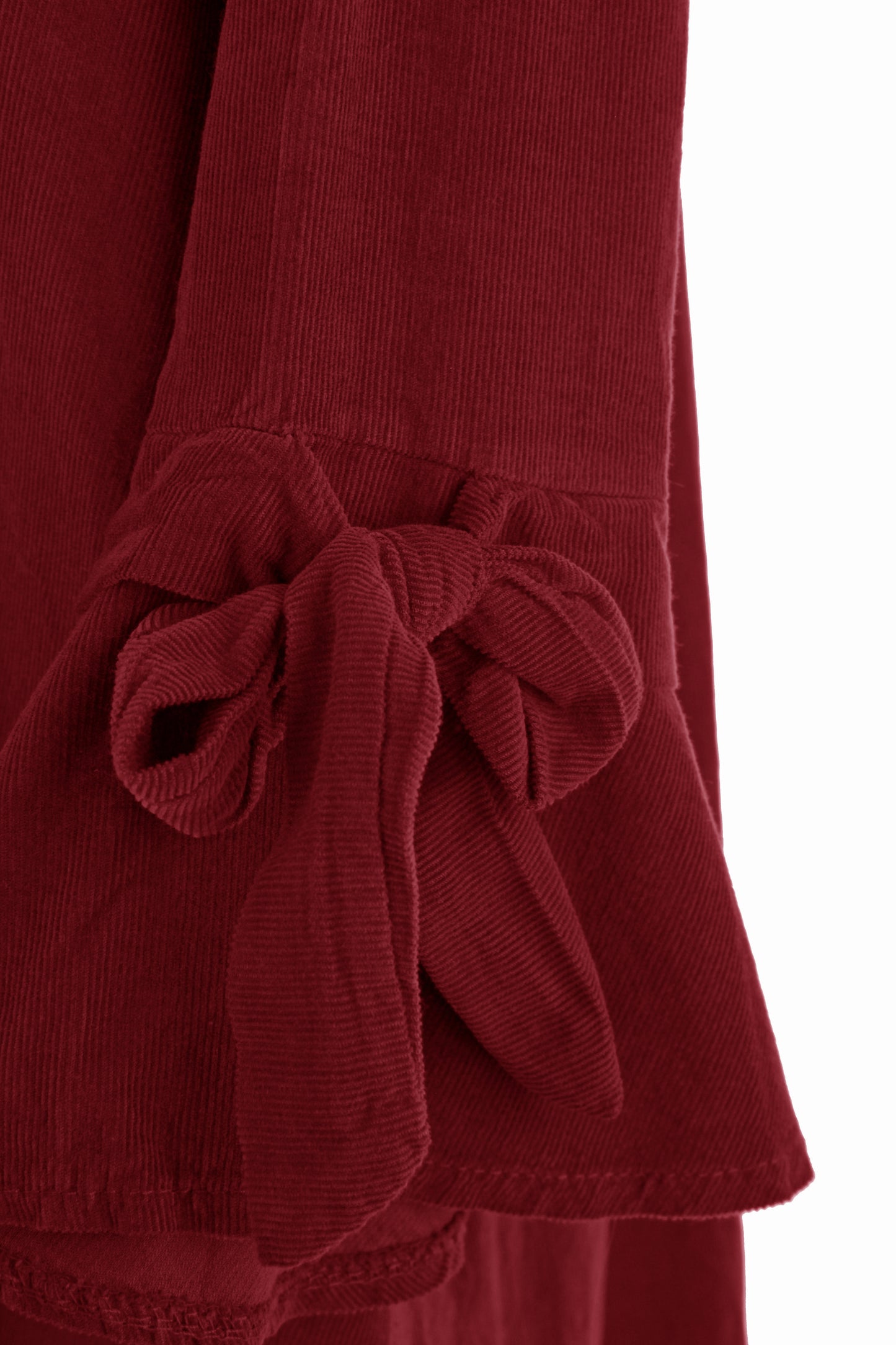 Flower Applique Corduroy Maxi