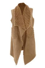 Load image into Gallery viewer, Reversible Faux Fur Suede Gilet
