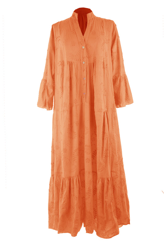 Paisley Broderie Anglaise Maxi Dress