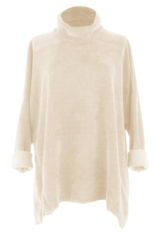 Cowl Neck Chenille Top