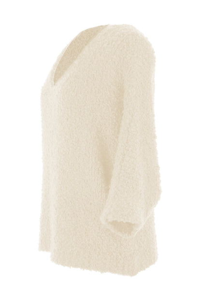 V Neck Boucle Jumper