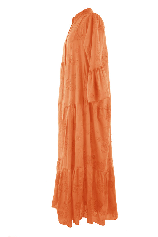 Paisley Broderie Anglaise Maxi Dress