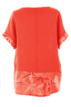 Load image into Gallery viewer, Floral Panel Linen Top
