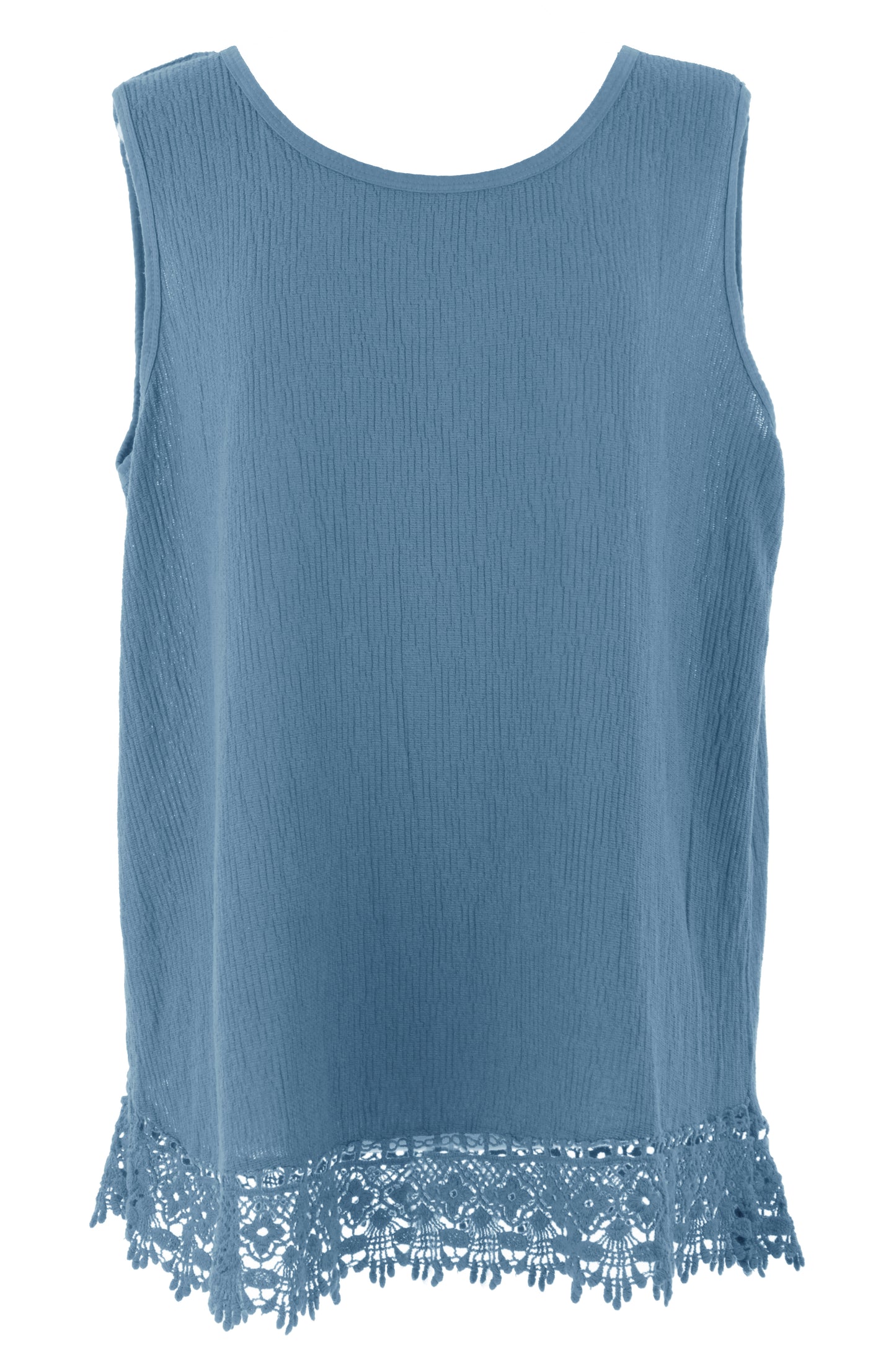 Crochet Trim Teabag Cotton Top