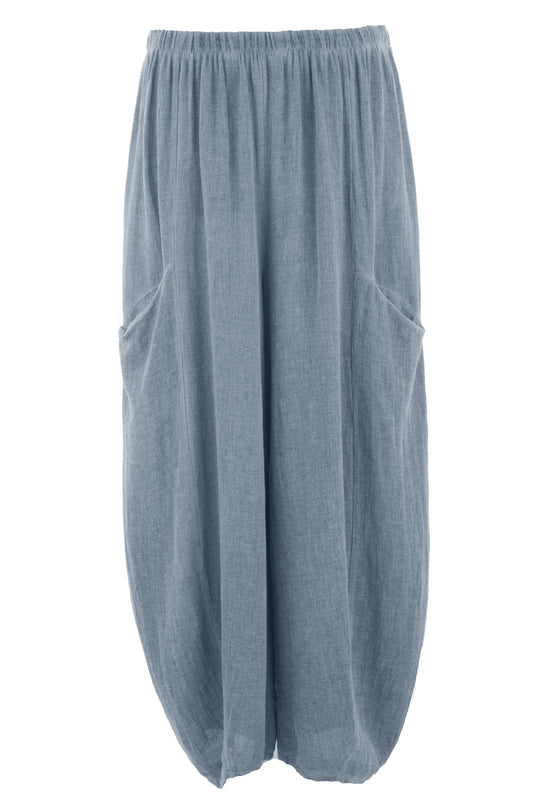 2 Slit Pocket Teabag Linen Trouser