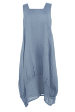Load image into Gallery viewer, Square Neck Linen Dress
