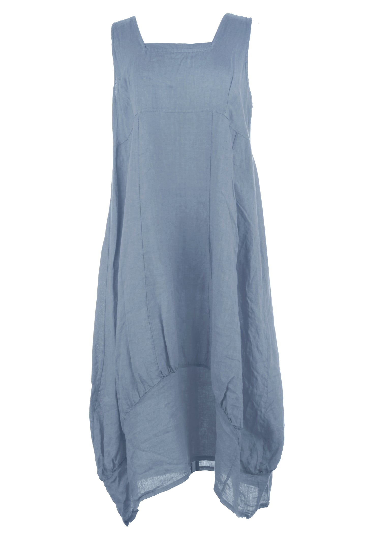 Square Neck Linen Dress