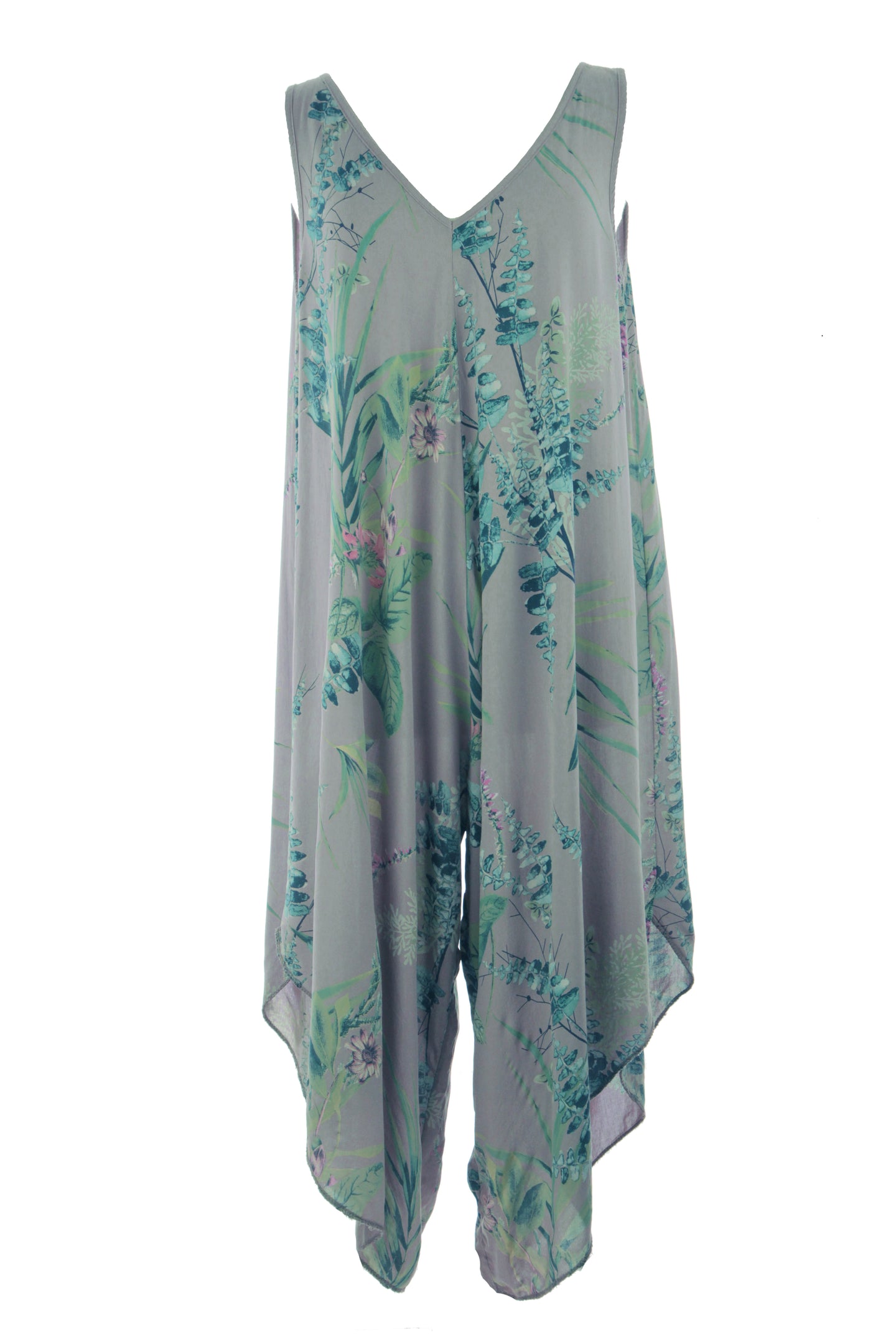 Sleeveless Floral Print Jumpsuit