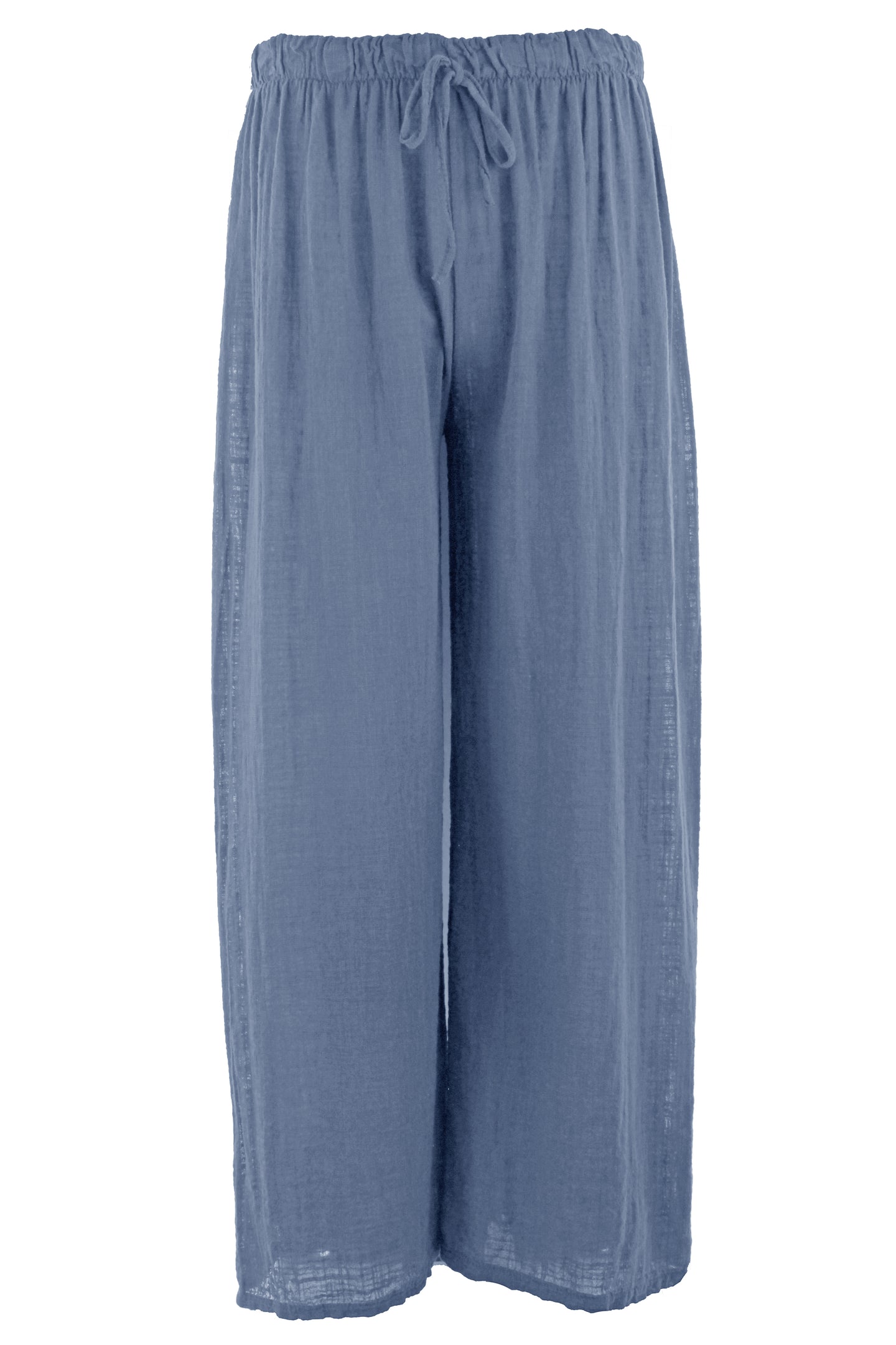 Wide Leg Lightweight Cotton Trouser