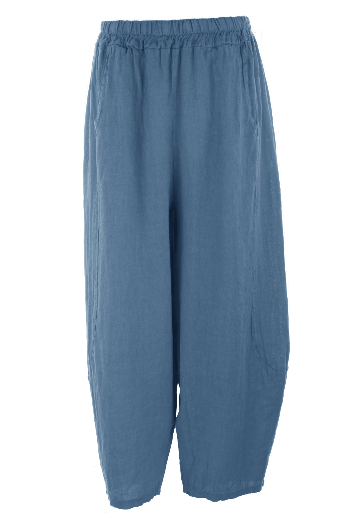 2 Pocket Barrel Leg Linen Trouser