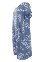 Load image into Gallery viewer, 2 Pocket Abstract Print Dress

