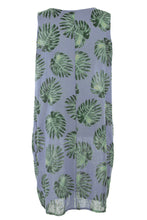 Load image into Gallery viewer, Sleeveless 2 Pocket Palm Print Dress
