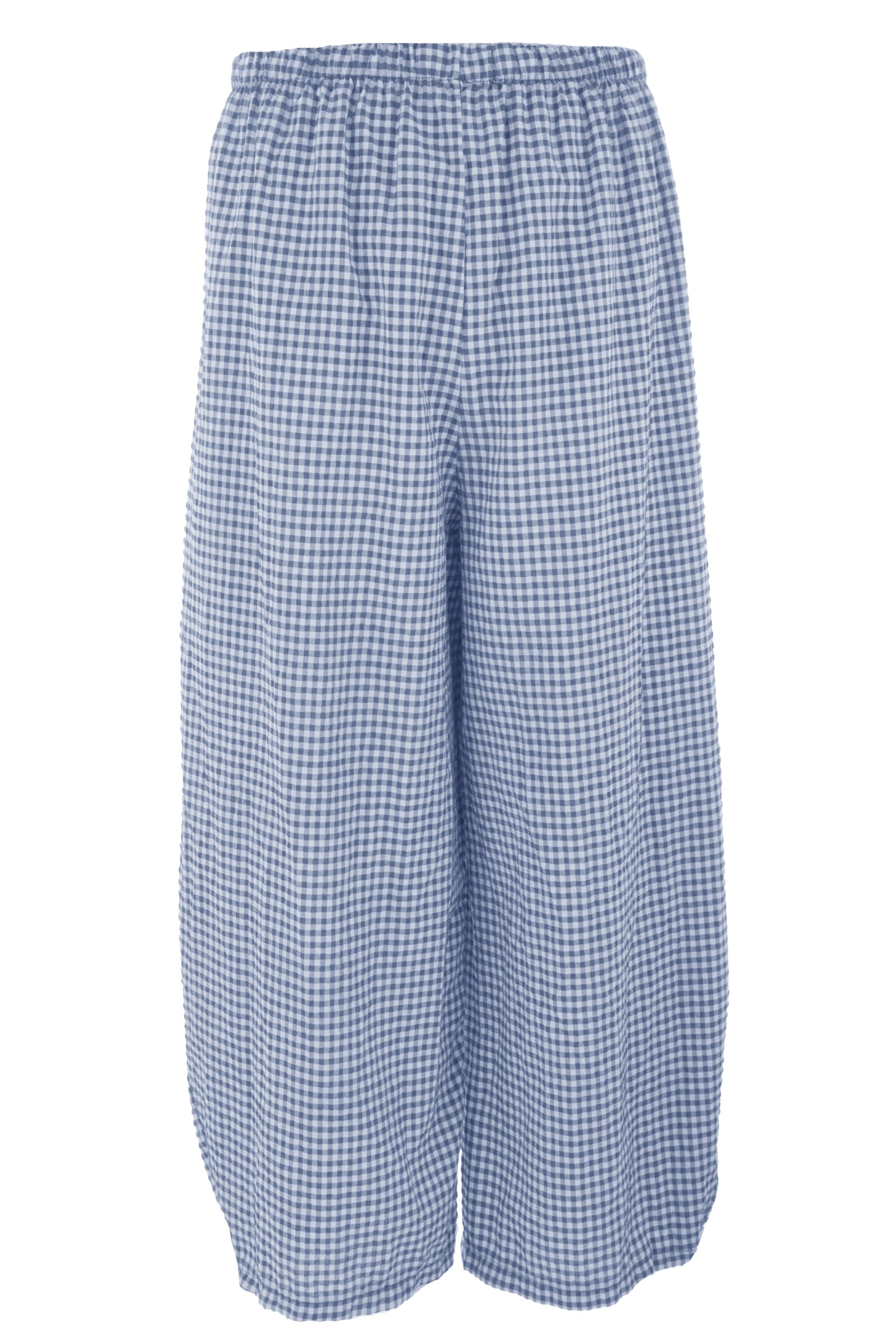 Barrel Leg Gingham Trouser