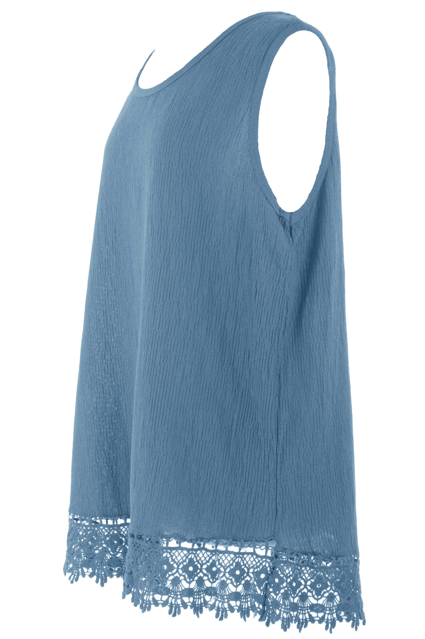 Crochet Trim Teabag Cotton Top