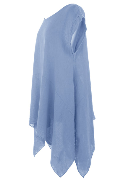 Hanky Hem Linen Top