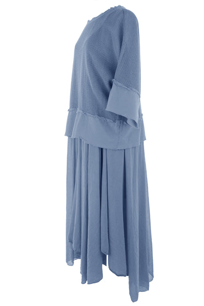 2 Piece Mesh Shrug Midi Dress