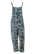 Load image into Gallery viewer, Leopard Jersey Dungarees
