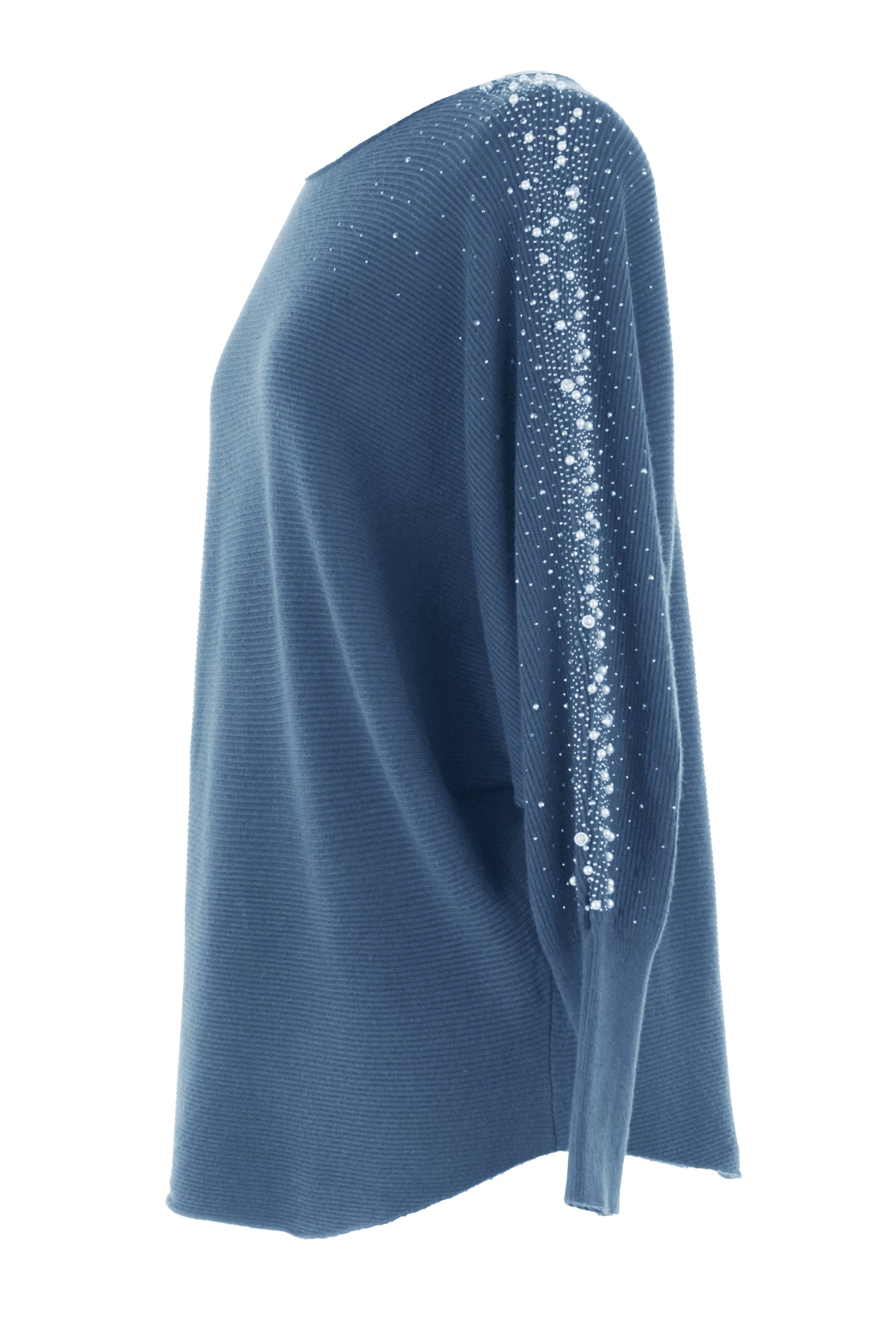 Pearl Diamante Sleeve Jumper