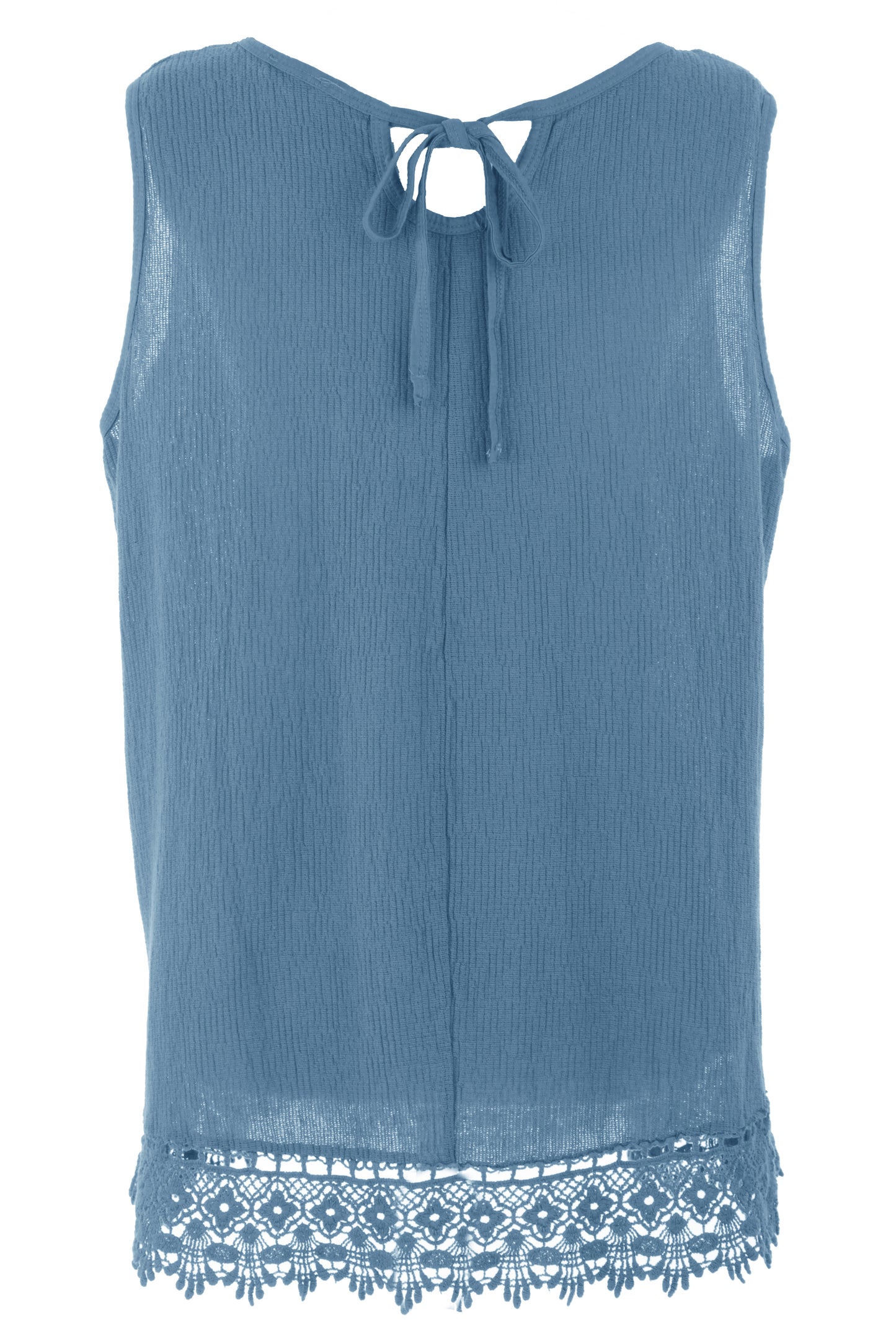 Crochet Trim Teabag Cotton Top