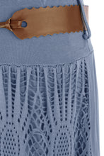 Load image into Gallery viewer, Crochet Tiered Belt Midi Skirt
