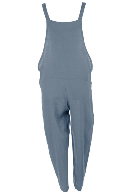 Tie Knot Linen Dungarees