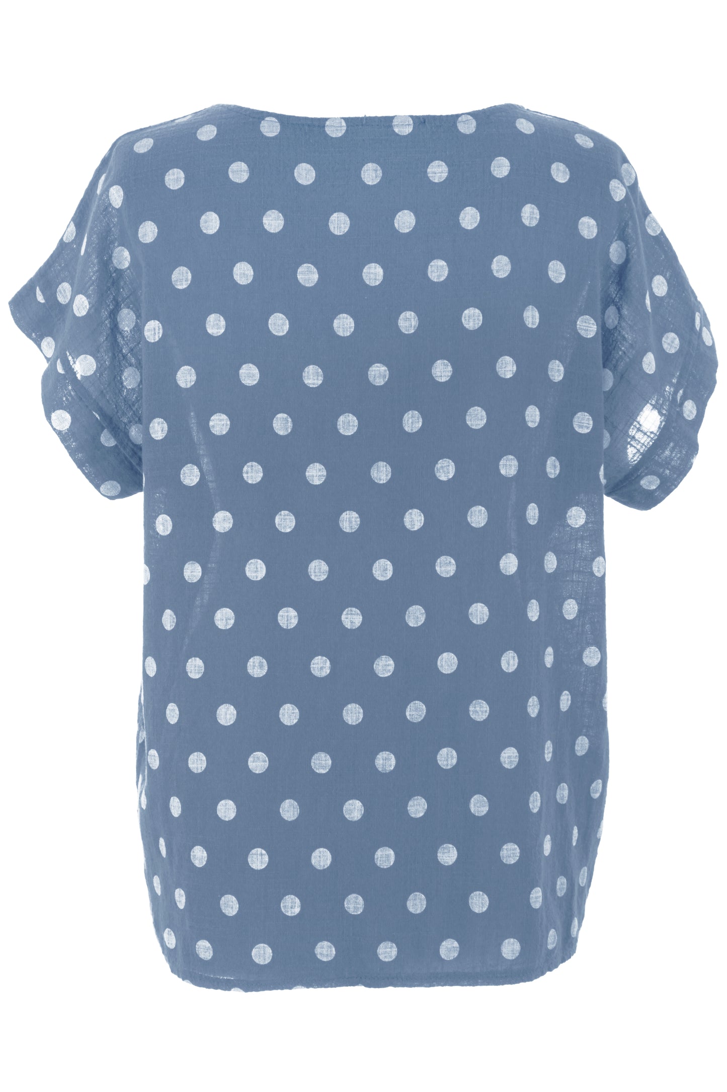 Polka Dot Print Necklace Top