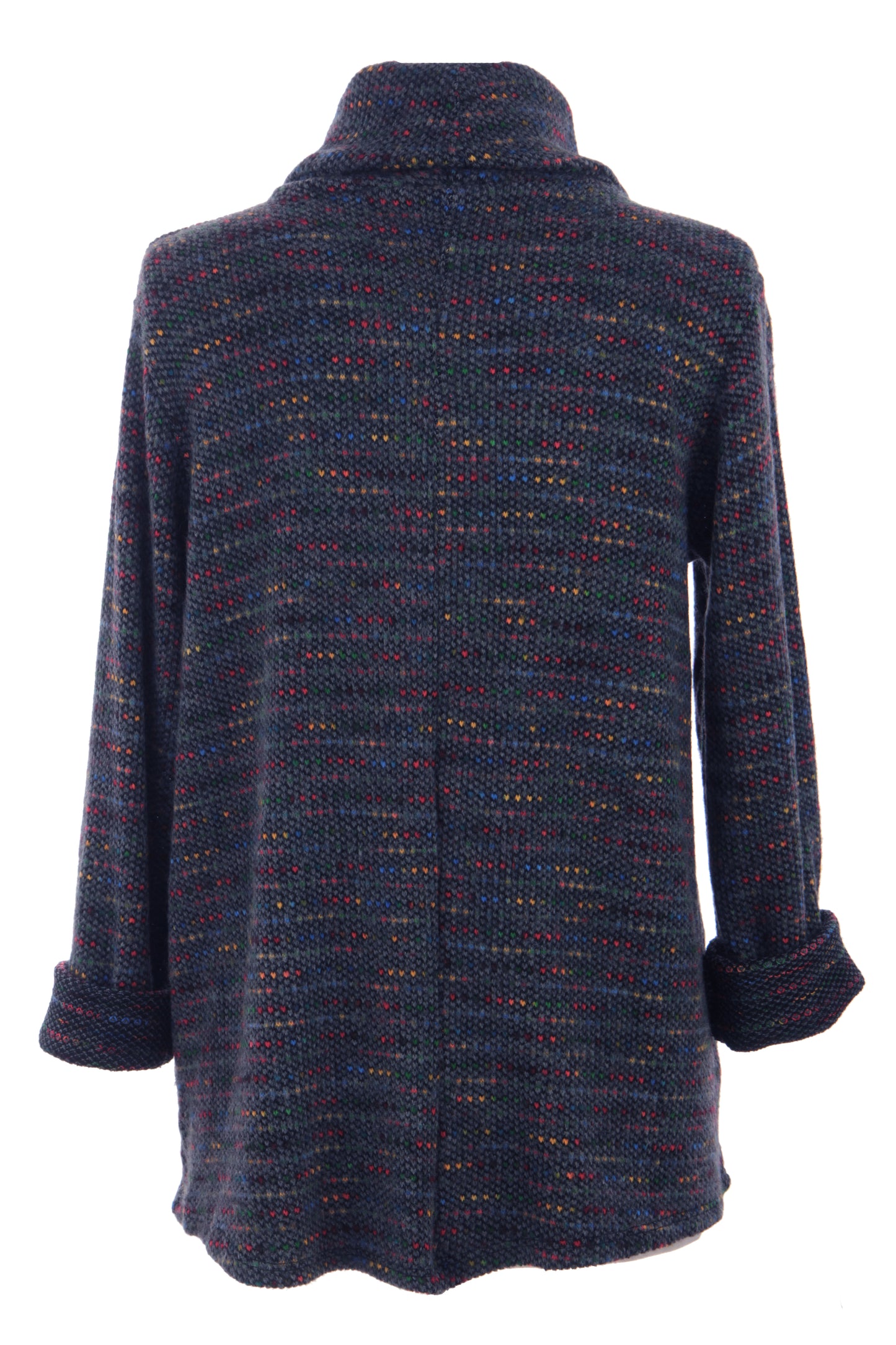 Cowl Neck Tweed Top