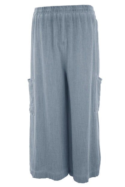 Teabag Linen Cropped Length Trouser