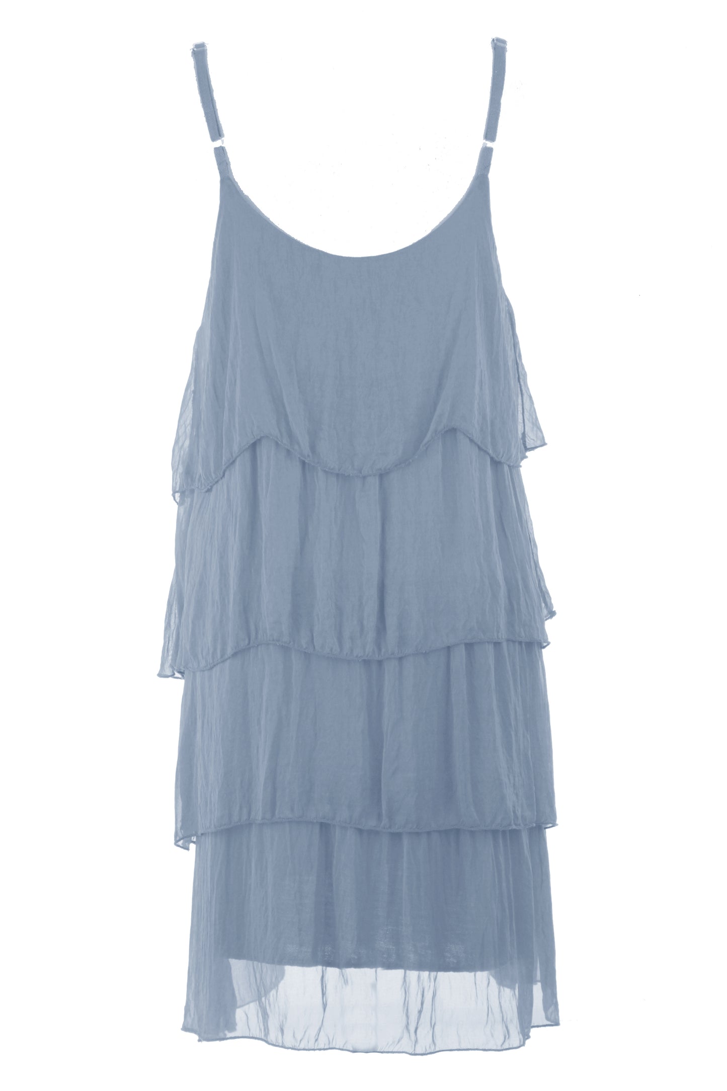 Ruffle Silk Dress