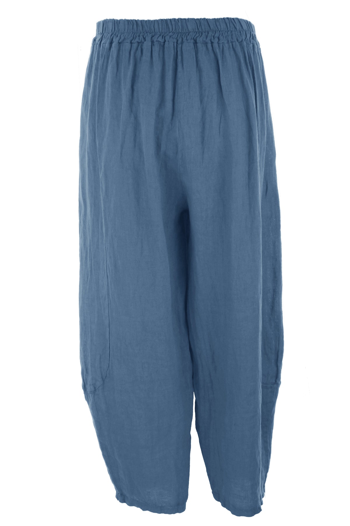 2 Pocket Barrel Leg Linen Trouser