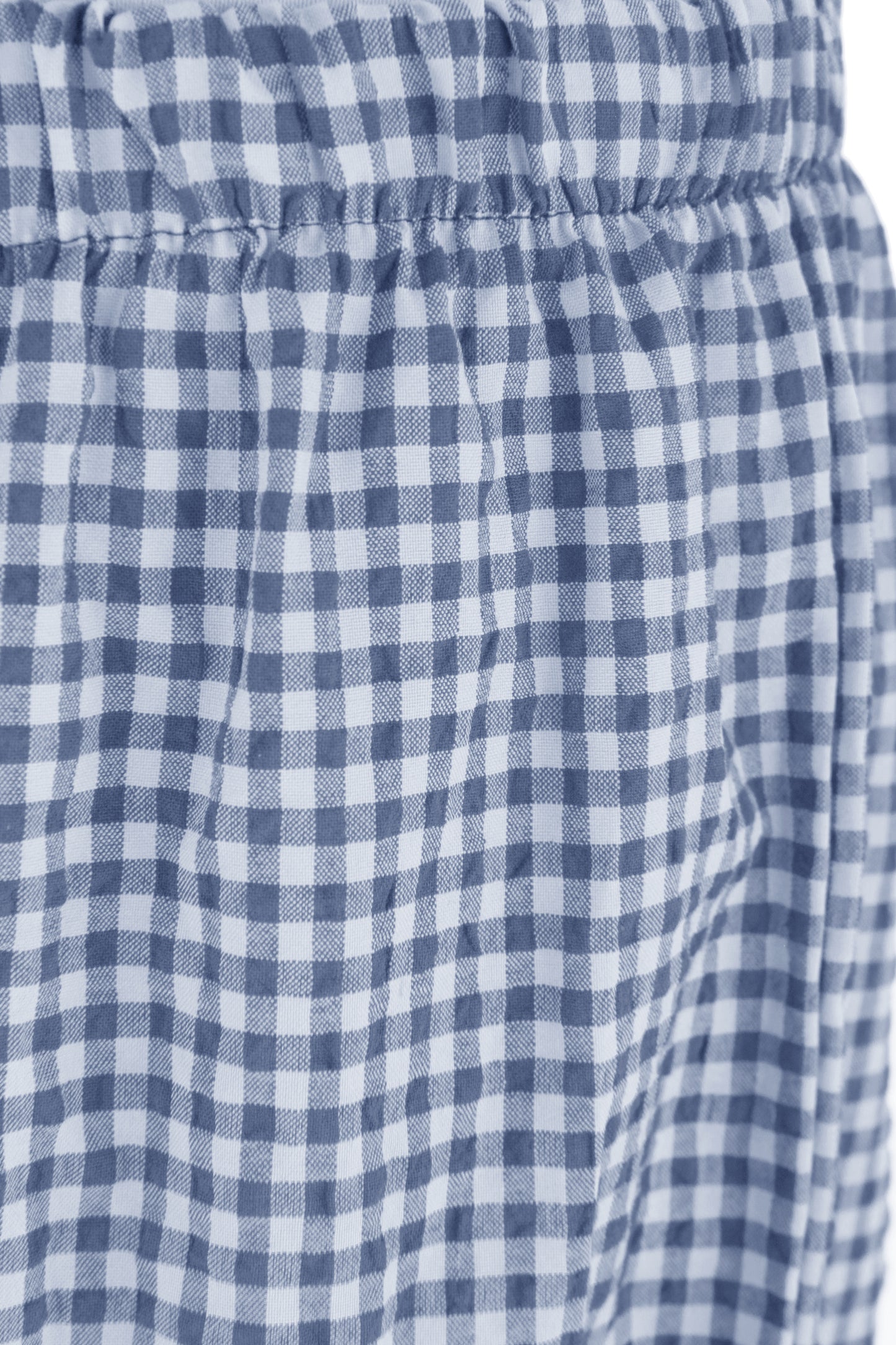Barrel Leg Gingham Trouser