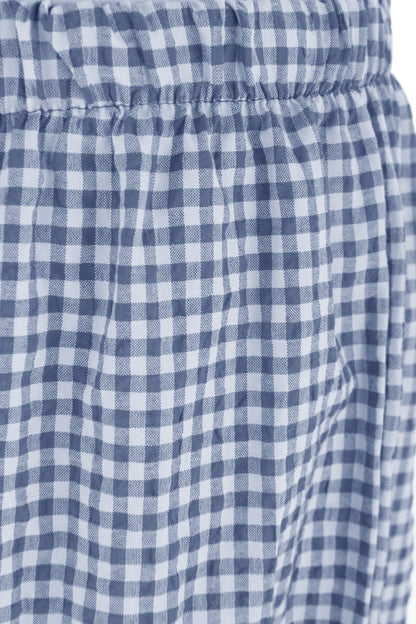 Barrel Leg Gingham Trouser