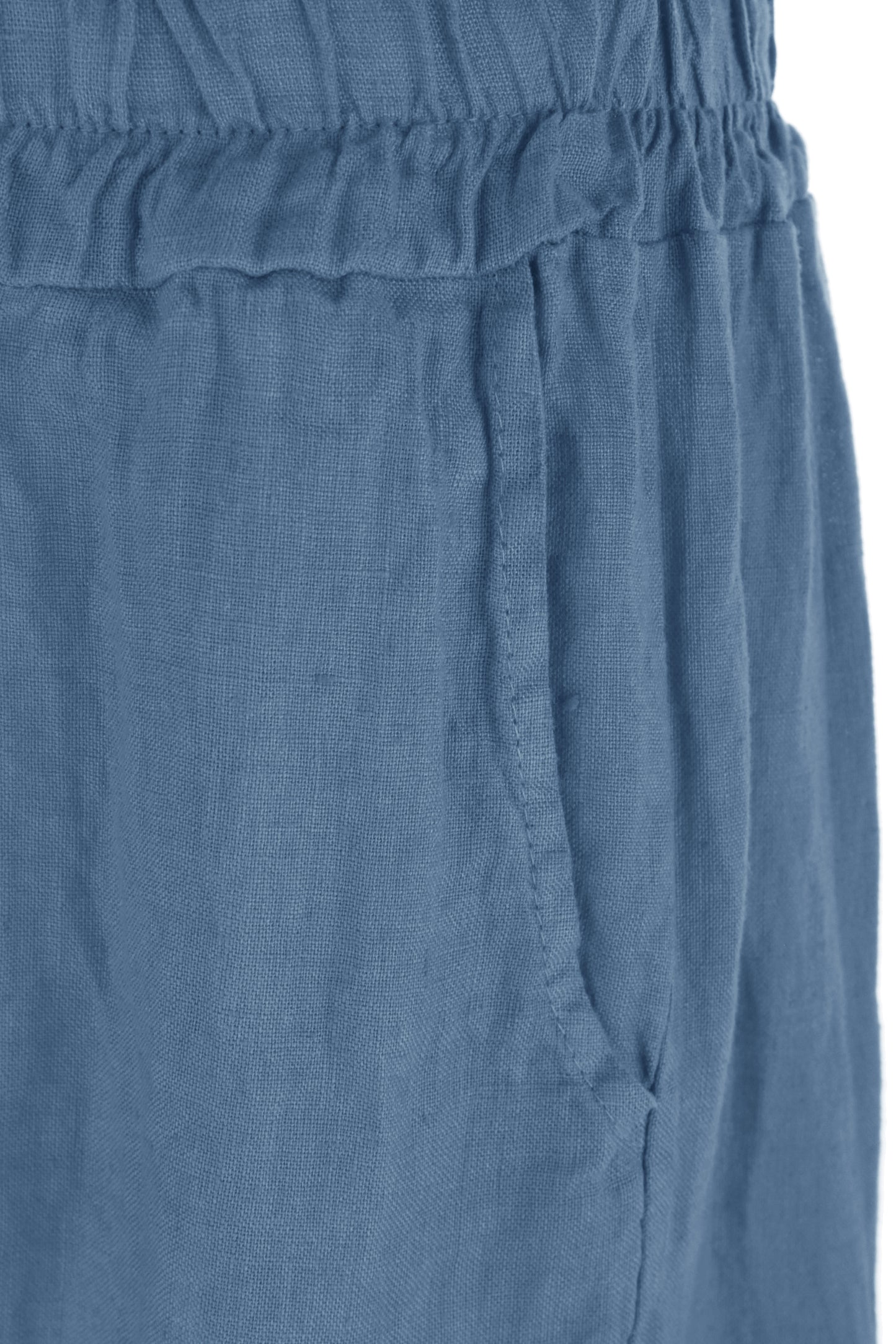 2 Pocket Barrel Leg Linen Trouser