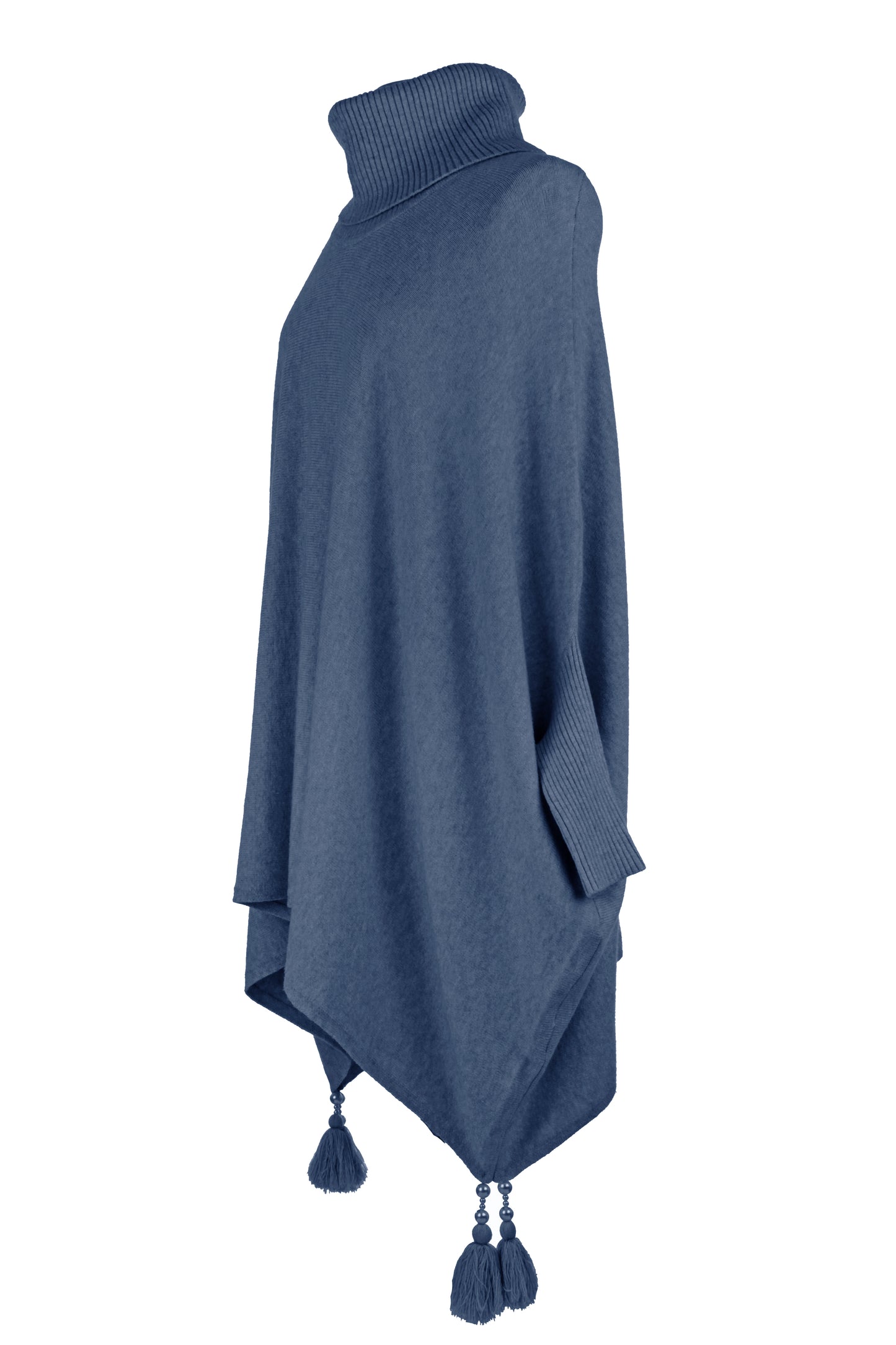 Polo Neck Tassel Jumper