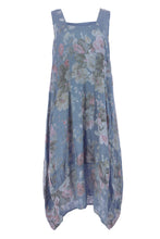 Load image into Gallery viewer, Floral Square Neck Linen Dress
