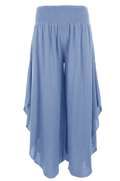 Side Split Linen Trouser