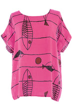 Load image into Gallery viewer, Fish Print Cotton Top
