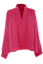 Load image into Gallery viewer, Ruched Shoulder Cotton Top

