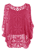 Load image into Gallery viewer, Flower Pattern Crochet Top with Vest
