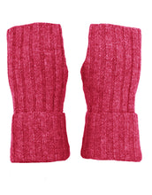 Load image into Gallery viewer, Fingerless Ribbed Knit Cashmere Gloves

