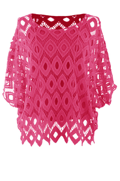 Diamond Crochet Top with Vest