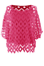 Load image into Gallery viewer, Diamond Crochet Top with Vest
