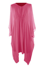 Load image into Gallery viewer, Ruched Front Silk Dress

