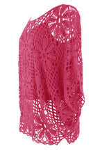 Load image into Gallery viewer, Flower Pattern Crochet Top with Vest
