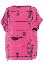 Load image into Gallery viewer, Fish Print Cotton Top
