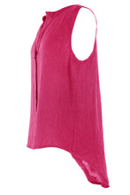 Load image into Gallery viewer, Sleeveless Button Detail Linen Top

