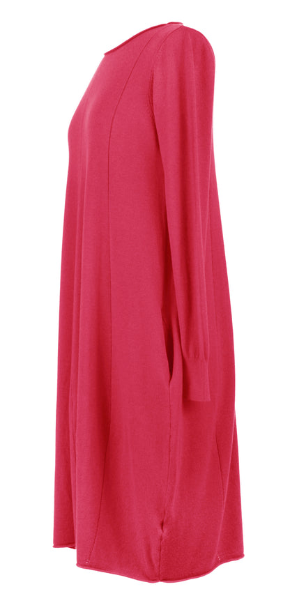 2 Pocket Panel Detail Knit Dress