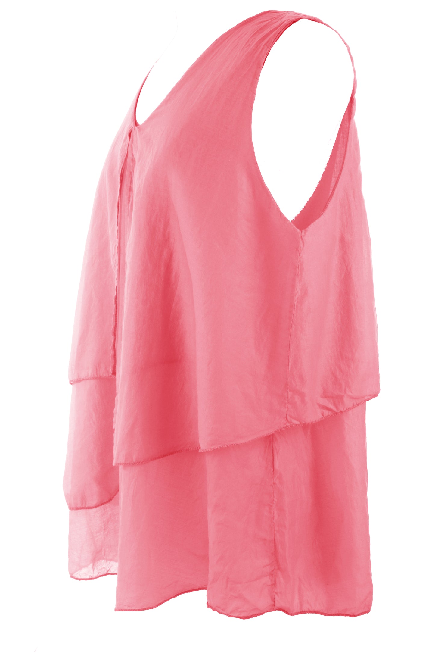 Flap Detail Silk Top