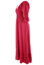 Load image into Gallery viewer, V Neck Smocked Maxi
